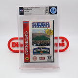 COLLEGE FOOTBALL'S NATIONAL CHAMPIONSHIP (TOP OF THE POP EARLY PRINT CLAMSHELL CASE!) WATA GRADED 9.8 A+! NEW & Factory Sealed with Authentic 3-Sided Seam! (Sega Genesis)