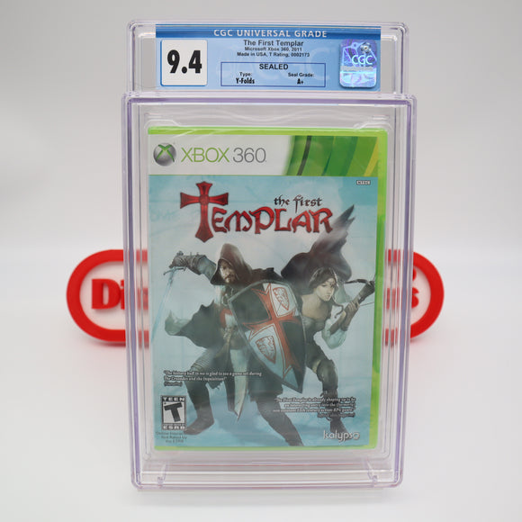 THE FIRST TEMPLAR - CGC GRADED 9.4 A+! NEW & Factory Sealed! (XBox 360)