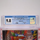 SUPER PUZZLE FIGHTER II 2 TURBO - CGC GRADED 9.8 A++! NEW & Factory Sealed! (PS1 PlayStation 1)
