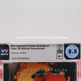THE LEGEND OF ZELDA: OCARINA OF TIME 3D OFFICIAL SOUNDTRACK - WATA GRADED 8.5 A+! NEW & Factory Sealed! (Music CD)