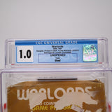 WARLORDS - ALAMOGORDO LANDFILL - FROM THE "ATARI: GAME OVER" MOVIE! CGC GRADED 1.0! NEW & Factory Sealed! (Atari 2600)