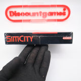 SIMCITY / SIM CITY (UPSIDE-DOWN RECYCLE SYMBOL!) - NEW & Factory Sealed with Authentic V-Seam! (SNES Super Nintendo)