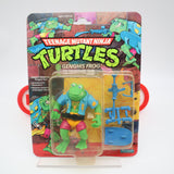 GENGHIS FROG - 1989 PLAYMATES - NEW Authentic & Factory Sealed! (MOC Vintage TMNT Figure)