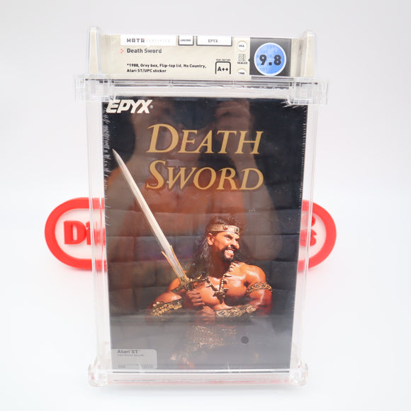DEATH SWORD / DEATHSWORD - WATA GRADED 9.8 A++! NEW & Factory Sealed! (Atari 400/800)
