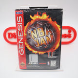 NBA JAM T.E. TE TOURNAMENT EDITION - NEW & Factory Sealed with Authentic V-Overlap Seam! (Sega Genesis)