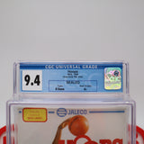 HOOPS BASKETBALL - CGC GRADED 9.4 A+! NEW & Factory Sealed with Authentic H-Seam! (NES Nintendo)