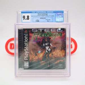 STEEL HARBINGER - CGC GRADED 9.8 A++! NEW & Factory Sealed! (PS1 PlayStation 1)