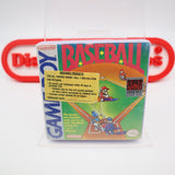 BASEBALL (THE ORIGINAL!) - YELLOW SCREENSHOTS! NEW & Factory Sealed with Authentic H-Seam! (Game Boy Original)