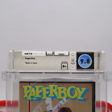 PAPERBOY / PAPER BOY (THE ORIGINAL!) POP 1 CLAMSHELL EARLY PRINT! WATA GRADED 9.8 B+! NEW & Factory Sealed with Authentic 3-Sided Seam! (Sega Genesis)