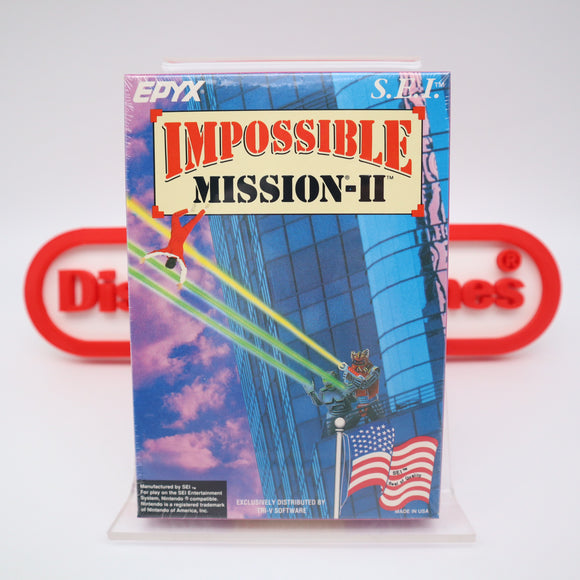 IMPOSSIBLE MISSION II 2 - S.E.I. VERSION - NEW & Factory Sealed! (NES Nintendo)
