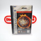 NBA JAM T.E. / TE / TOURNAMENT EDITION - NEW & Factory Sealed with Authentic 3-Sided Seam! (Sega Saturn)