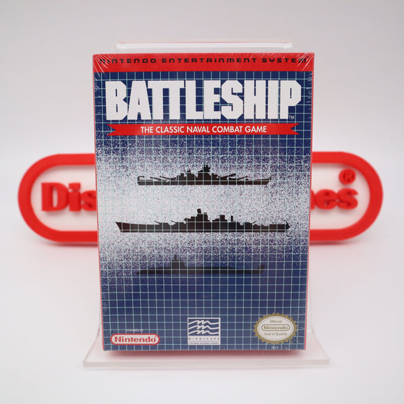 BATTLESHIP / BATTLE SHIP - NEW & Factory Sealed with Authentic H-Seam! (NES Nintendo)