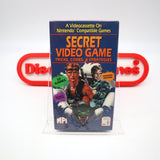 SECRET VIDEO GAME TRICKS, CODES, & STRATEGIES (Contra / Metal Gear Cover!) NEW & Factory Sealed with Authentic H-Overlap Seam! (VHS)