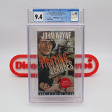 JOHN WAYNE: THE FIGHTING SEABEES - CGC GRADED 9.4 A+! NEW & Factory Sealed with Authentic H-Overlap Seam! (VHS)