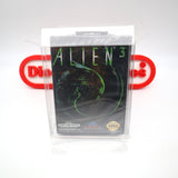 ALIEN 3 III - NEW & Factory Sealed with Authentic V-Overlap Seam! (Sega Genesis)