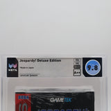 JEOPARDY! DELUXE EDITION - TOP OF THE PSA POP 1! WATA GRADED 9.8 A++! NEW & Factory Sealed with Authentic 3-Sided Seam! (Sega Genesis)