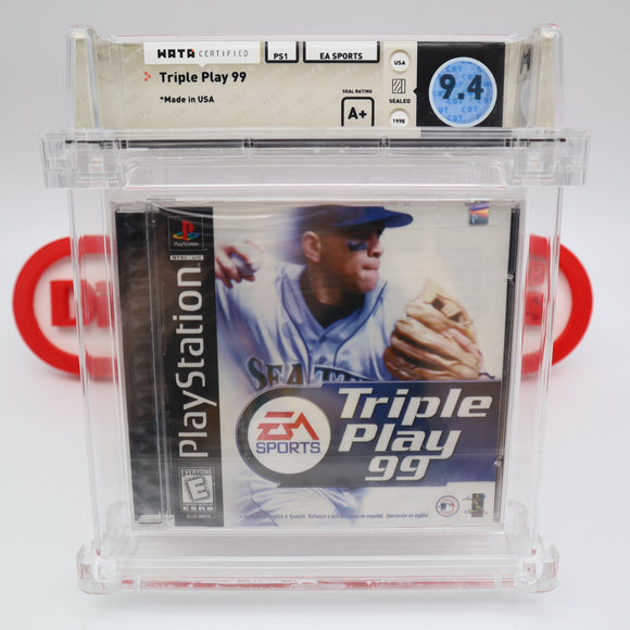 TRIPLE PLAY 99 / 1999 BAEBALL - WATA GRADED 9.4 A+! NEW & Factory Sealed! (PS1 PlayStation 1)