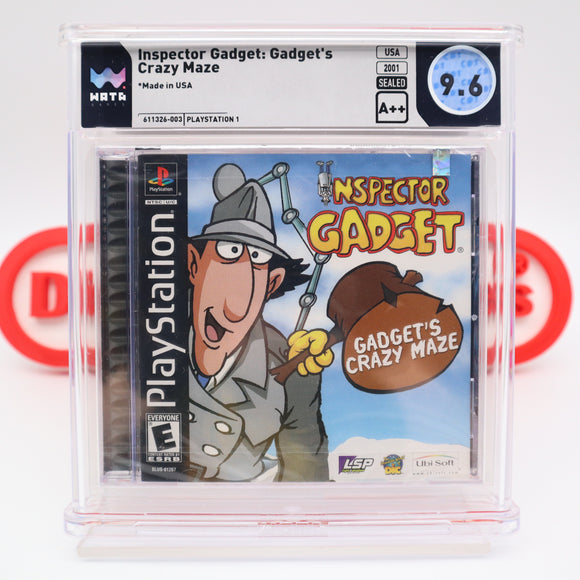 INSPECTOR GADGET: GADGET'S CRAZY MAZE - WATA GRADED 9.6 A++! NEW & Factory Sealed! (PS1 PlayStation 1)