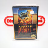 DESERT STRIKE: RETURN TO THE GULF - NEW & Factory Sealed EARLY PRINT CLAMSHELL CASE! (Sega Genesis)