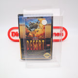 DESERT STRIKE: RETURN TO THE GULF - NEW & Factory Sealed EARLY PRINT CLAMSHELL CASE! (Sega Genesis)