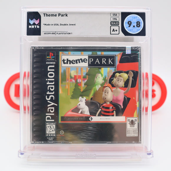THEME PARK - WATA GRADED 9.8 A+! NEW & Factory Sealed! (PS1 PlayStation 1)
