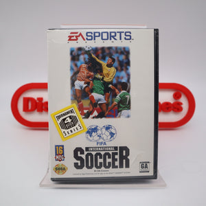 FIFA INTERNATIONAL SOCCER - NEW & Factory Sealed with Authentic V-Overlap Seam! (Sega Genesis)