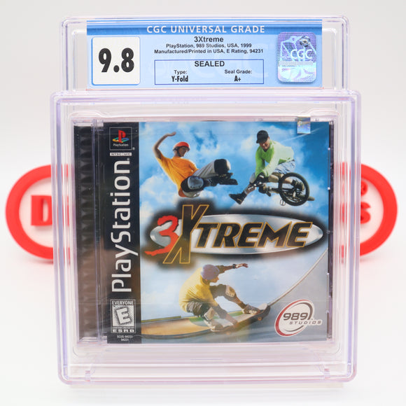 3 EXTREME / 3XTREME - CGC GRADED 9.8 A+! NEW & Factory Sealed! (PS1 PlayStation 1)