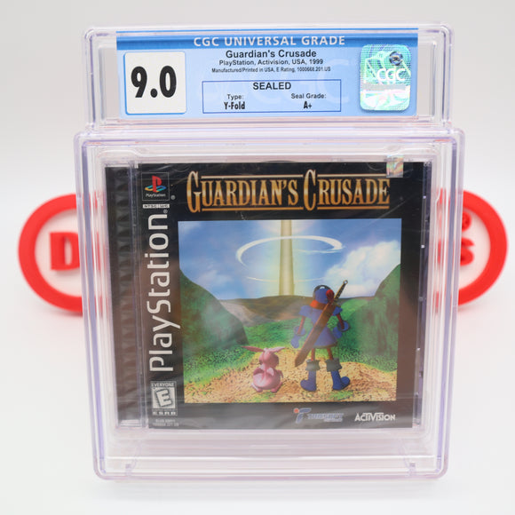 GUARDIAN'S CRUSADE - CGC GRADED 9.0 A+! NEW & Factory Sealed! (PS1 PlayStation 1)
