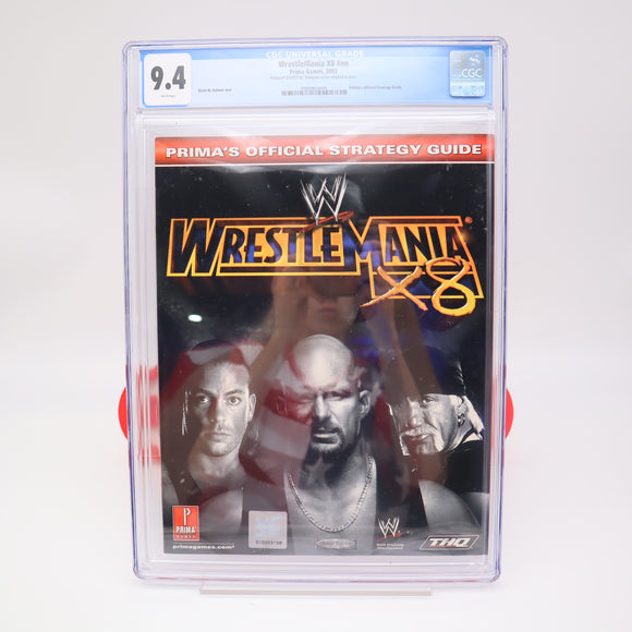 WWF / WWE WRESTLEMANIA X8 18 PRIMA'S OFFICIAL STRATEGY GUIDE - CGC GRADED 9.4!