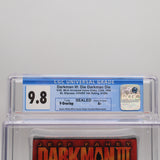 DARKMAN III 3: DIE DARKMAN DIE - CGC GRADED 9.8 A+! NEW & Factory Sealed with Authentic V-Overlap Seam! (VHS)