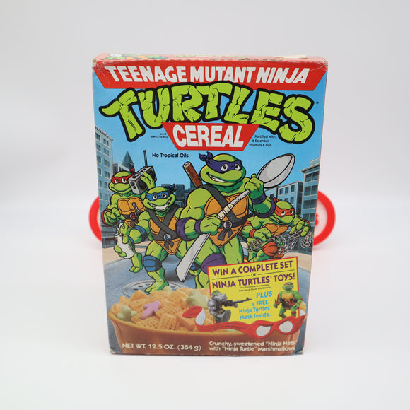 1990 UNOPENED BOX OF TEENAGE MUTANT NINJA TURTLES CEREAL - NEW & Factory Sealed! With TMNT MASK inside!