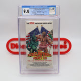 THE TOXIC AVENGER PART III 3: THE LAST TEMPTATION OF TOXIE - CGC GRADED 9.4 A+! NEW & Factory Sealed with Authentic H-Overlap Seam! (VHS)