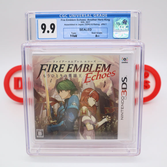 FIRE EMBLEM ECHOES: ANOTHER HERO KING (Japanese Version!) CGC GRADED 9.9 A++! NEW & Factory Sealed! (Nintendo 3DS)