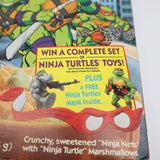 1990 UNOPENED BOX OF TEENAGE MUTANT NINJA TURTLES CEREAL - NEW & Factory Sealed! With TMNT MASK inside!