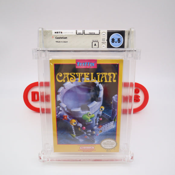 CASTELIAN - WATA GRADED 8.5 A! NEW & Factory Sealed with Authentic H-Seam! (NES Nintendo)