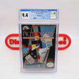 PICTIONARY: THE GAME OF VIDEO QUICK DRAW - CGC GRADED 9.4 A+! NEW & Factory Sealed with Authentic H-Seam! (NES Nintendo)
