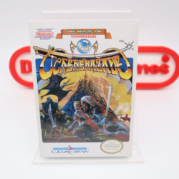 THE MAGIC OF SCHEHERAZADE - NEW & Factory Sealed with Authentic H-Seam! (NES Nintendo)