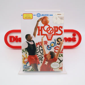 HOOPS - AMAZING CONDITION! NEW & Factory Sealed with Authentic H-Seam! (NES Nintendo)