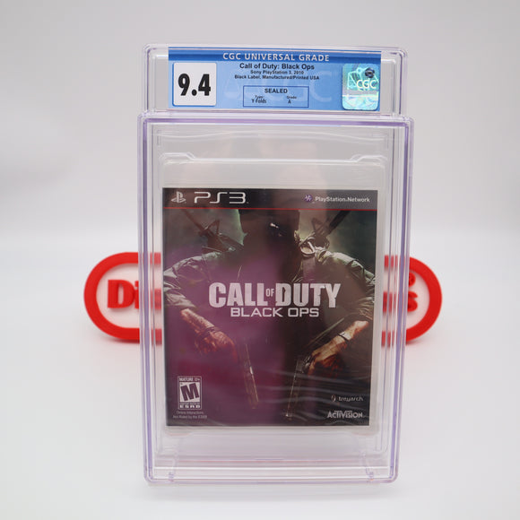 CALL OF DUTY: BLACK OPS - CGC GRADED 9.4 A! NEW & Factory Sealed! (PS3 PlayStation 3)