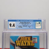JOHN WAYNE: RANDY RIDES ALONE - CGC GRADED 9.4 A+! NEW & Factory Sealed with Authentic V-Overlap Seam! (VHS)