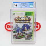 SONIC THE HEDGEHOG: GENERATIONS - GRADED CGC 10 A+! NEW & Factory Sealed! (XBox 360)