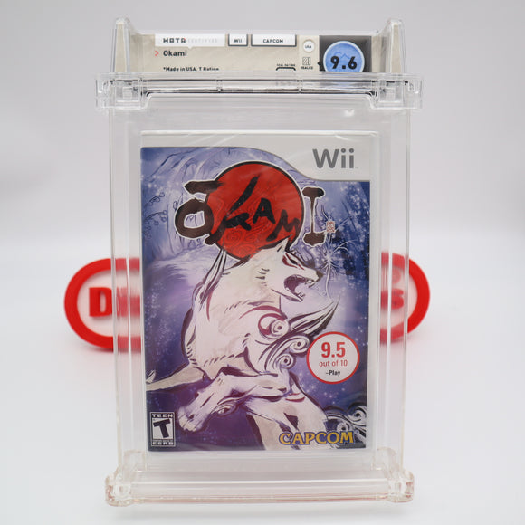 OKAMI - WATA GRADED 9.6 C+! NEW & Factory Sealed! (Nintendo Wii)