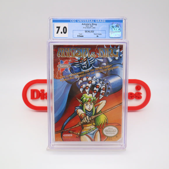 ARKISTA'S RING - CGC GRADED 7.0 A+! NEW & Factory Sealed with Authentic H-Seam! (NES Nintendo)