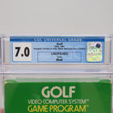 GOLF (Hangtab Box!) CGC GRADED 7.0! NEW & Factory Sealed! (Atari 2600)