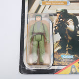 REBEL COMMANDO - 65 BACK with THE EMPEROR OFFER! NEW Authentic & Factory Sealed + STAR CASE! (MOC Vintage Star Wars Figure)