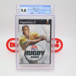 RUGBY 2004 - CGC GRADED 9.8 A+! NEW & Factory Sealed! (PS2 PlayStation 2)