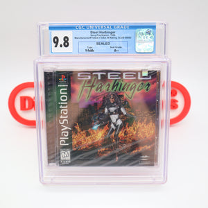 STEEL HARBINGER - CGC GRADED 9.8 A++! NEW & Factory Sealed! (PS1 PlayStation 1)