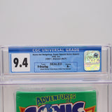 SONIC THE HEDGEHOG: SUPER SPECIAL SONIC SEARCH - CGC GRADED 9.4 A+! NEW & Factory Sealed with Authentic V-Overlap Seam! (VHS)