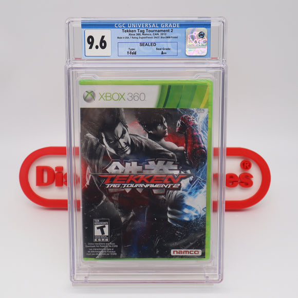 TEKKEN TAG TOURNAMENT 2 II - CGC GRADED 9.6 A++! NEW & Factory Sealed! (XBox 360)