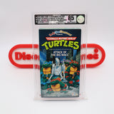 TEENAGE MUTANT NINJA TURTLES / TMNT: ATTACK OF THE BIG MACC - VGA GRADED 85 NM+ SILVER! NEW & Factory Sealed with Authentic V-Overlap Seam! (VHS)